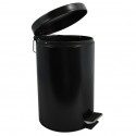 MSV Cubo de pedal Acero 12L Negro MSV