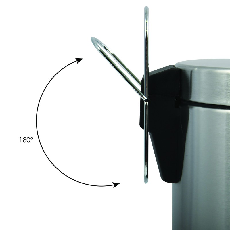 MSV Cubo de pedal Acero Inoxidable 20L MSV