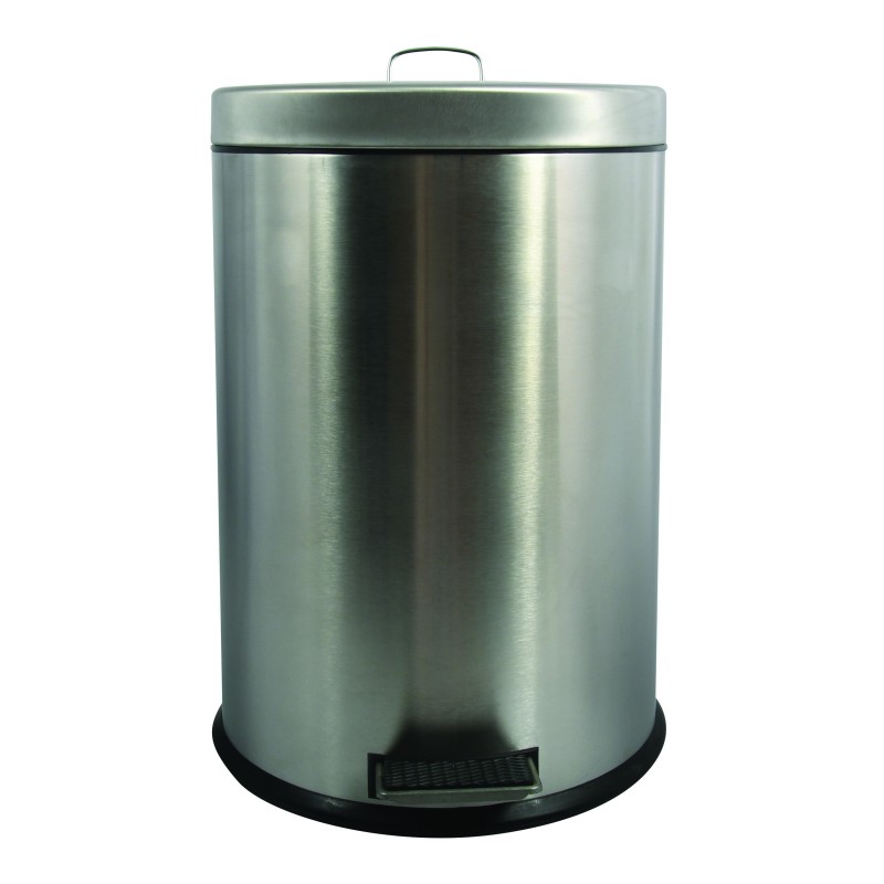 MSV Cubo de pedal Acero Inoxidable 20L MSV
