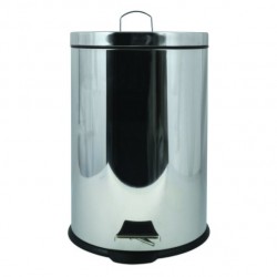 MSV Cubo de pedal Acero Inoxidable 20L Efecto Espejo MSV