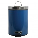 Poubelle à pédale Inox 3L Bleu MSV MSV