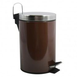 MSV Pedal Bin Stainless steel 3L Chocolate