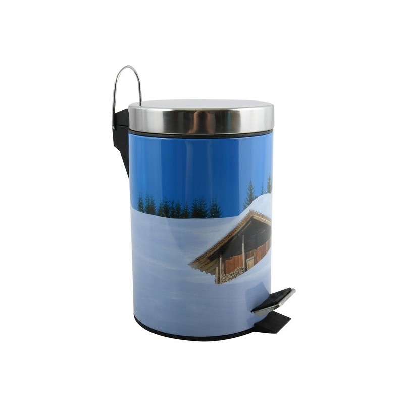 MSV Badezimmer Treteimer Edelstahl 3L Cottage Farbe MSV
