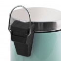 MSV Pattumiera da bagno a pedale in acciaio inox 3L verde pastello MSV