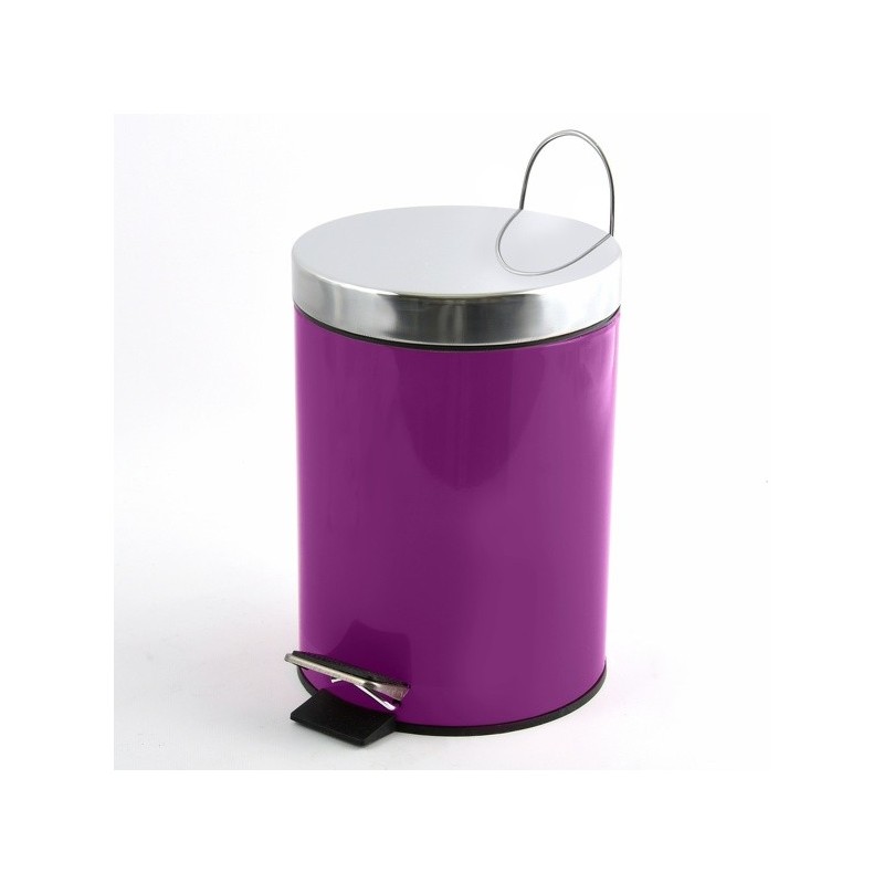 MSV Cubo de pedal Acero 3L Violeta MSV