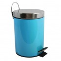 Poubelle à pédale Inox 5L Bleue MSV MSV