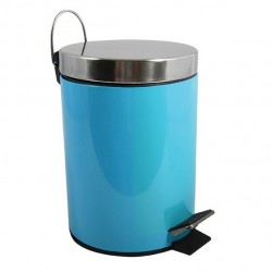 Poubelle à pédale Inox 5L Bleue MSV MSV