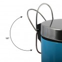 MSV Badezimmer Treteimer Edelstahl 5L Blau MSV