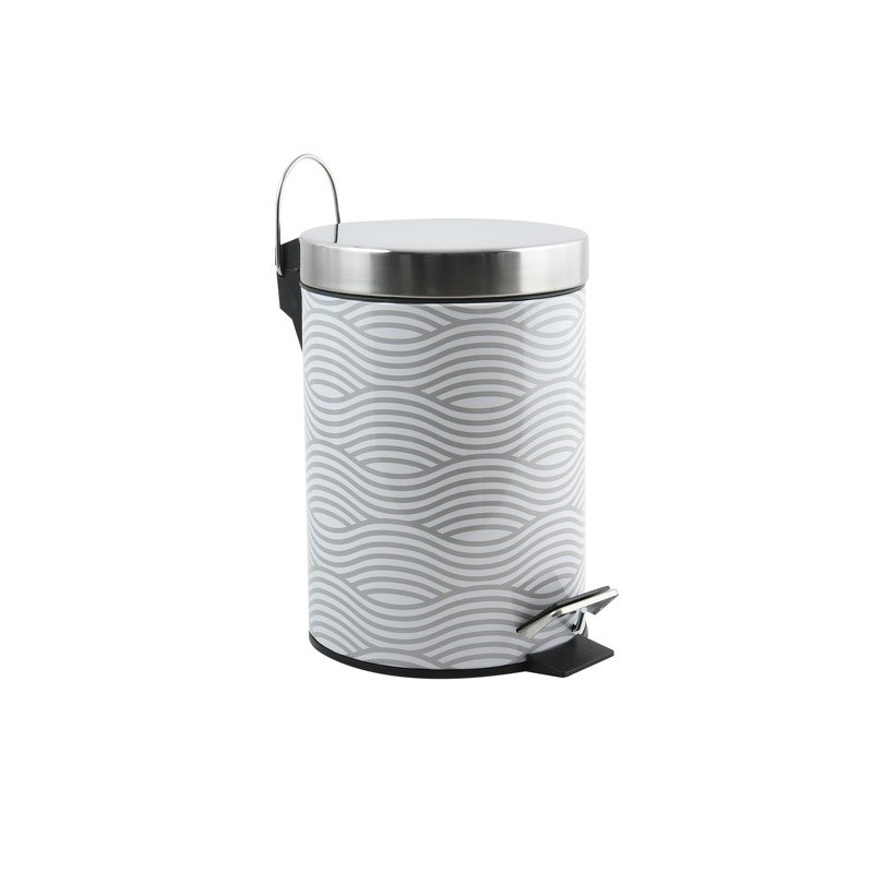 MSV Cubo de pedal Acero 3L WAVE Gris MSV