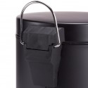 Poubelle à pédale Inox 5L Noir MSV MSV