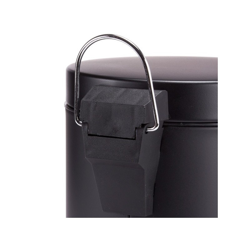 Poubelle à pédale Inox 5L Noir MSV MSV