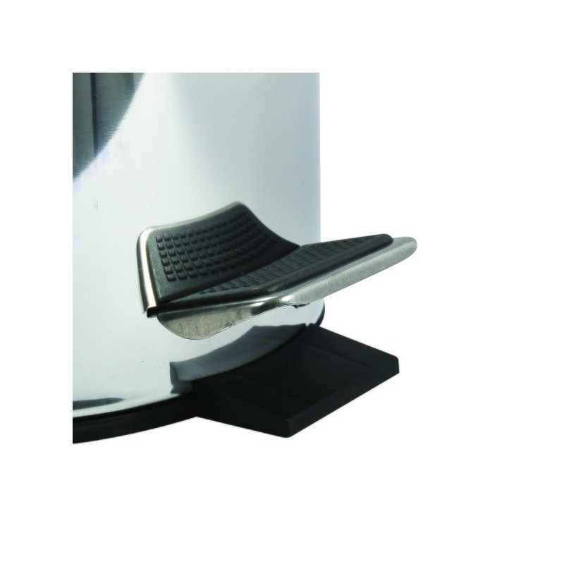 MSV Cubo de pedal Acero Inoxidable 30L Efecto Espejo MSV