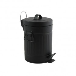 MSV Badezimmer Treteimer Stahl 3L HABANA Schwarz MSV