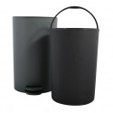 Poubelle à pédale PP OSAKI 3L Gris Anthracite mat MSV MSV