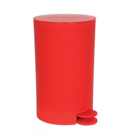 Poubelle à pédale PP OSAKI 3L Rouge mat MSV MSV