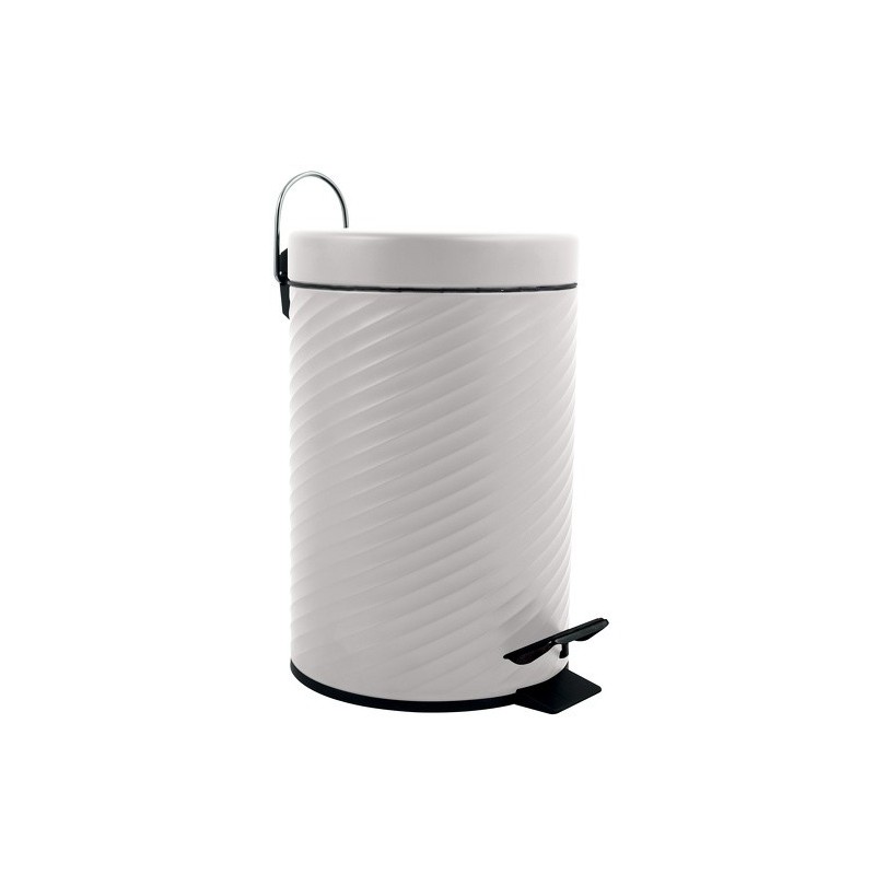 Poubelle à pédale Acier AJAN 3L Blanc mat Spirella Spirella