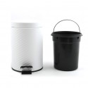 Spirella Pedal Bin Stainless Steel  AJAN 3L Matt White Spirella