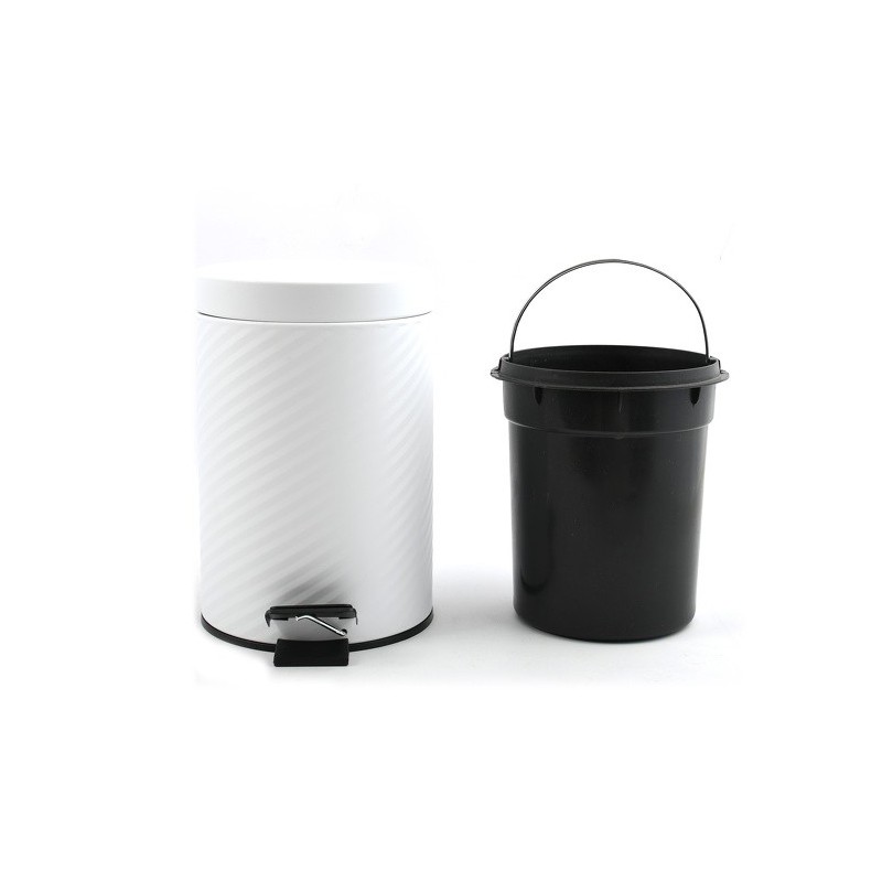 Spirella Pedal Bin Stainless Steel  AJAN 3L Matt White Spirella