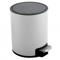 Poubelle à pédale Inox RIKU 3L Blanc mat Spirella Spirella