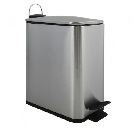 Spirella Pattumiera da bagno a pedale Acciaio inox ERIK 5L spazzolato Spirella