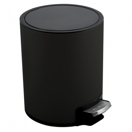 Spirella Pedal Bin Stainless Steel RIKU  3L Matte Black Spirella