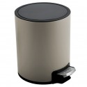 Spirella Cubo de pedal Acero Inoxidable RIKU 3L Topo Mate Spirella