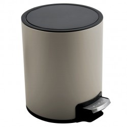Spirella Pattumiera da bagno a pedale Acciaio Inox RIKU 3L Taupe Matt Spirella