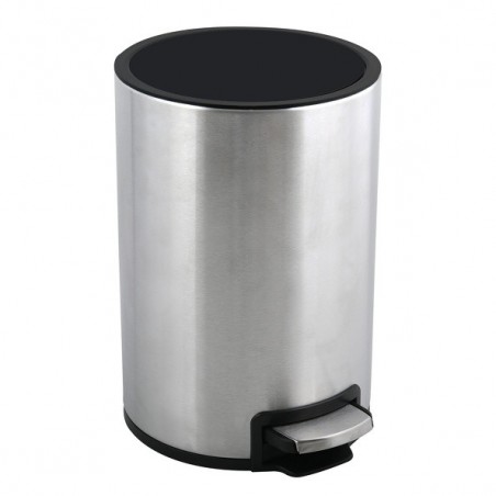 Poubelle à pédale Inox RIKU 5L Brossé Spirella Spirella