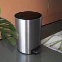 Spirella Pattumiera da bagno a pedale Acciaio RIKU Inox 5L Spazzolato Spirella