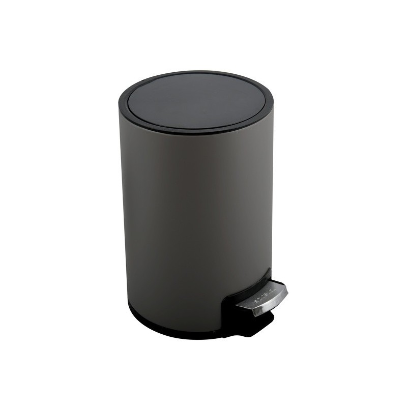 spirella Poubelle à  pédale Inox RIKU 5L Gris mat Spirella