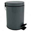 Poubelle à pédale Inox 3L Gris Foncé MSV MSV
