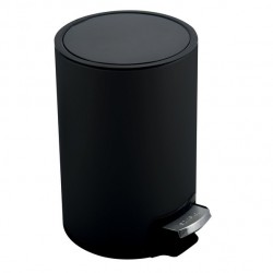 Poubelle à pédale Inox RIKU 5L Noir mat Spirella Spirella