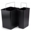 Tri-selective Treteimer aus Edelstahl 18L+8L MSV MSV