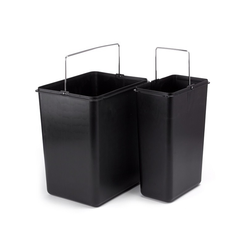 Poubelle à pédale Tri Sélectif Inox 18L+8L MSV MSV