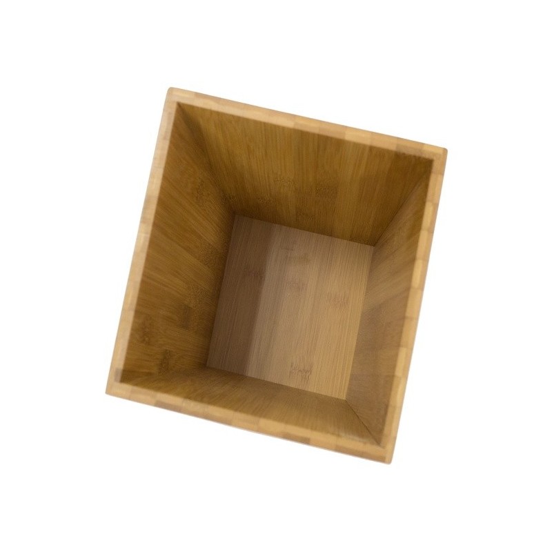 MSV Badezimmer Treteimer Bamboo Bin 3L Braun MSV