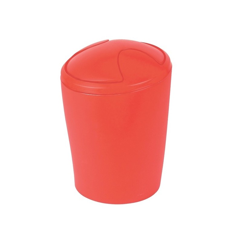 spirella Poubelle à  bascule MOVE 5L Frosty Rouge Spirella