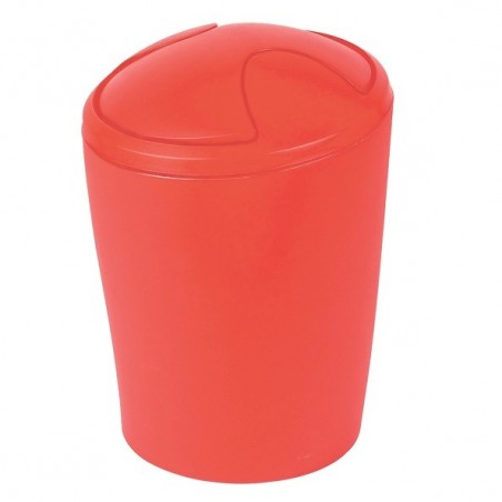 Spirella Tipping bin PP MOVE 5L Frosty Red Spirella