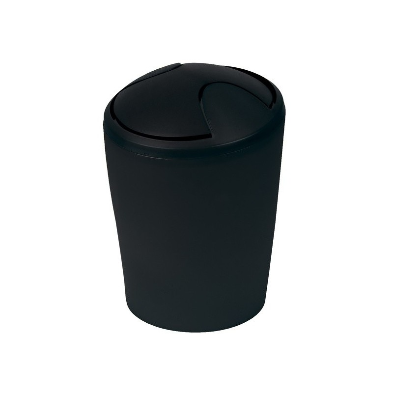 Spirella Schwingdeckeleimer PP MOVE 5L Schwarz Spirella