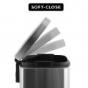 Poubelle à pédale Inox AKIRA 12L Brossé Spirella Spirella