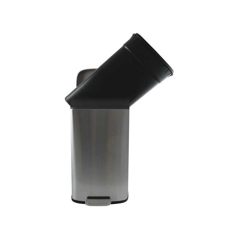 Spirella Pattumiera a pedale in acciaio inox AKIRA 12L Grigio Spirella
