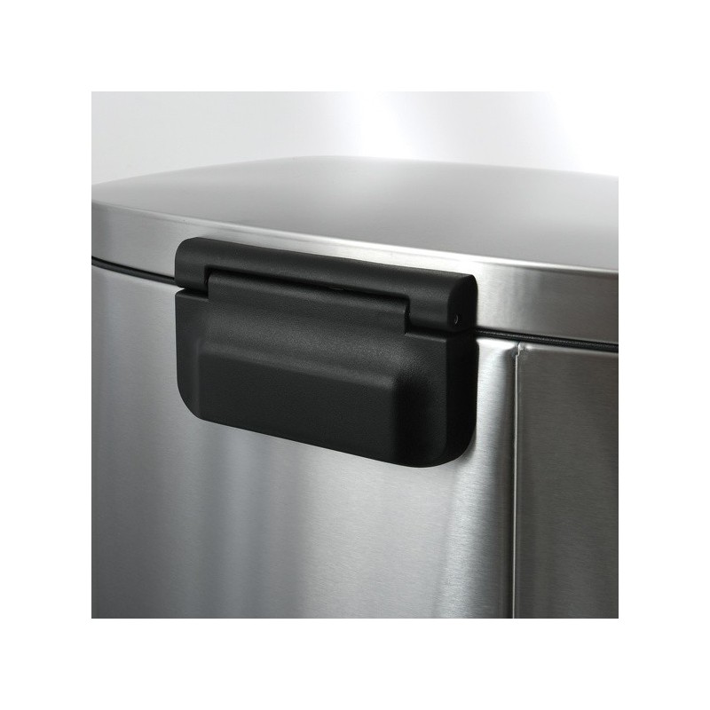 Spirella Pattumiera a pedale in acciaio inox AKIRA 12L Grigio Spirella