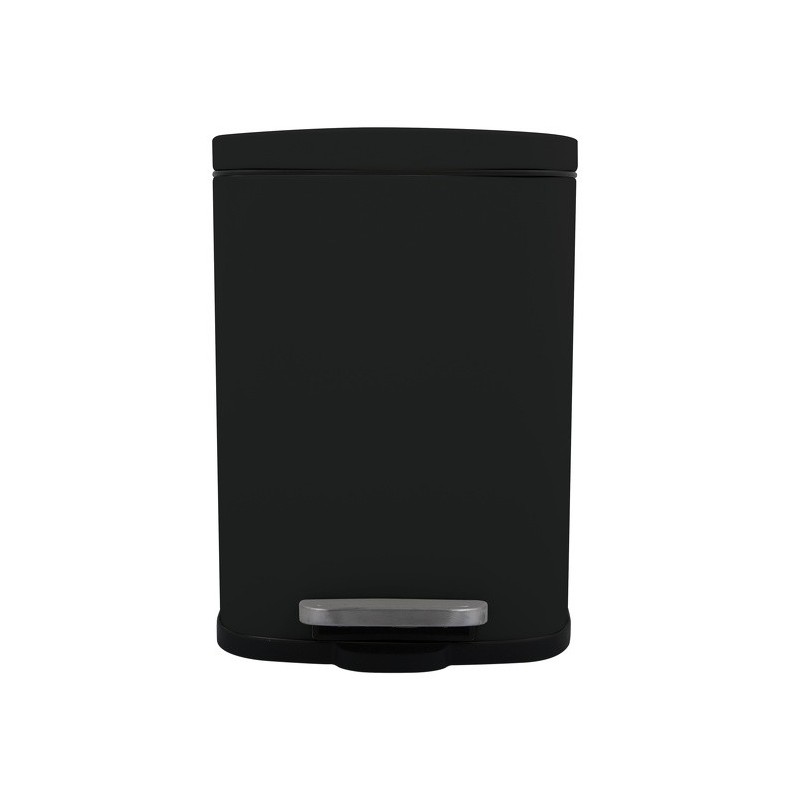 Spirella Cubo de pedal Acero AKIRA 12L Negro Mate Spirella
