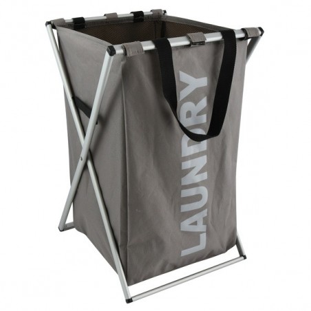 Panier à linge LAUNDRY 50L Taupe MSV MSV