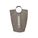 Cesto para ropa MSV LAUNDRY flexible Taupe MSV