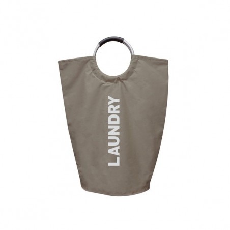 Cesto para ropa MSV LAUNDRY flexible Taupe MSV