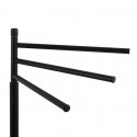Porte Serviettes 3 branches Acier ELLA Noir mat MSV MSV