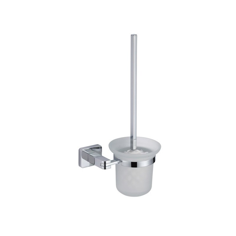 MSV Toilettenbürste mit Halterung zur Befestigung von Messing Chrom Bari MSV