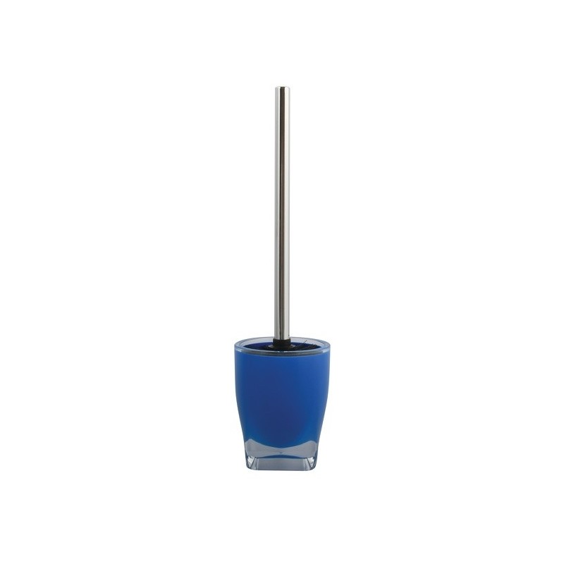 MSV Escobillero con Soporte Acrílico y Acero Inoxidable TAHITI Azul Oscuro MSV