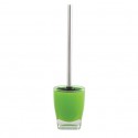 Brosse Wc avec support Acrylique & Inox TAHITI Vert MSV MSV
