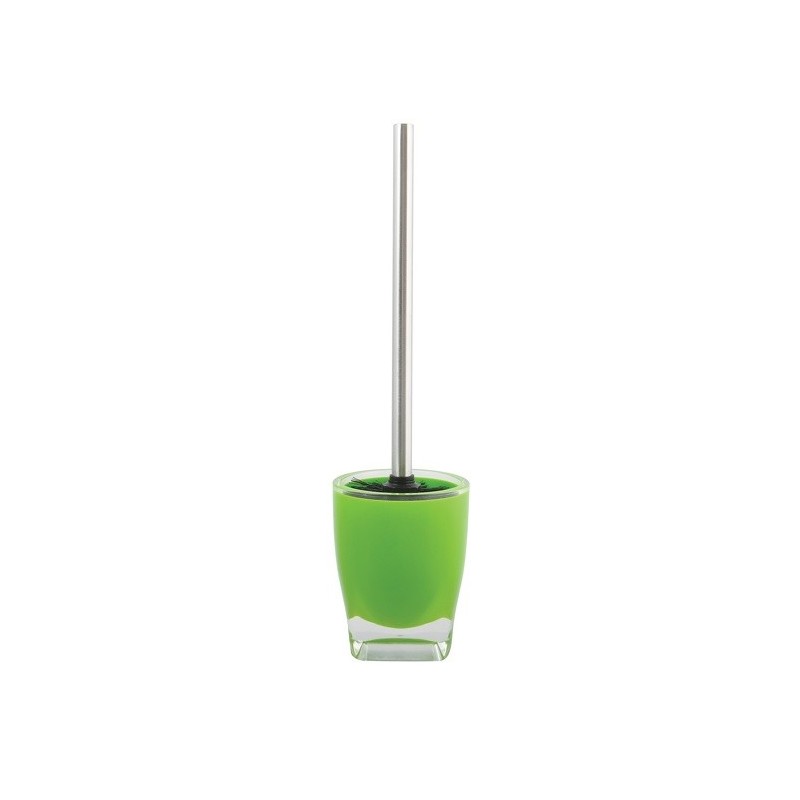 Toilet brush with Acrylic Stainless steel holder TAHITI Green MSV